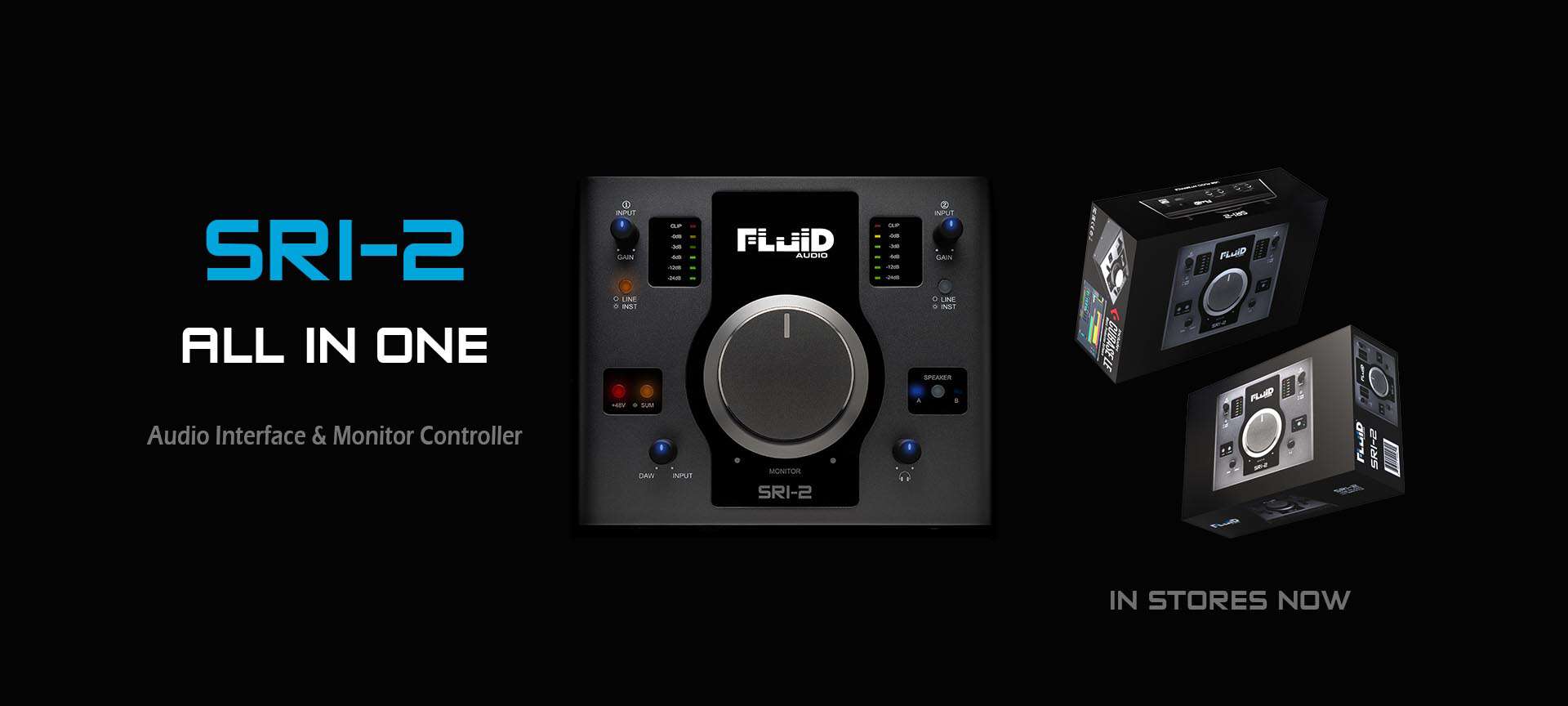 Sound Card thu âm Fluid Audio SRI-2 Audio Interface  giá rẻ hàng chính hãng Bh 1 năm