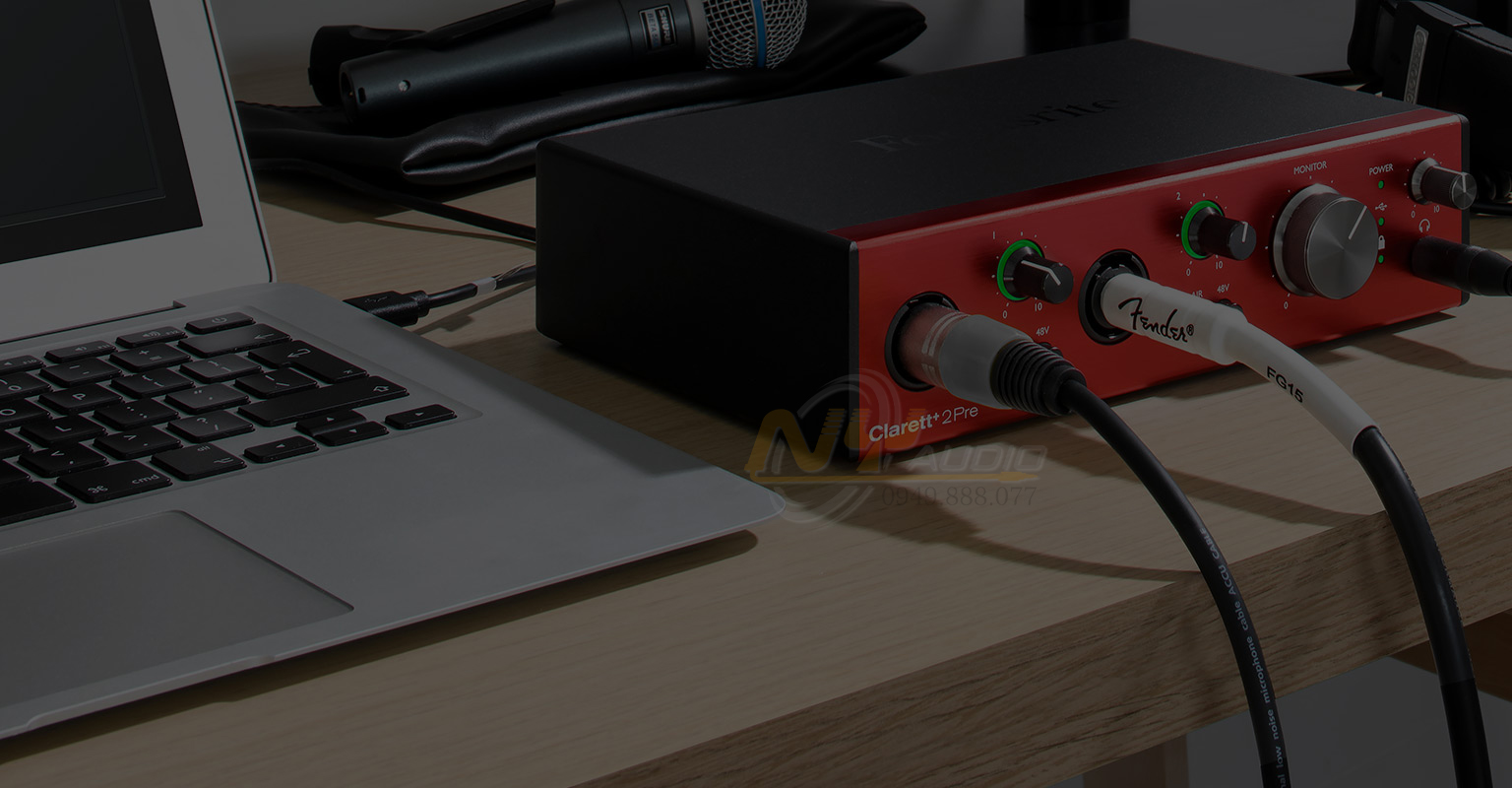 Focusrite Clarett 2Pre Thunderbolt | hàng phân phối chính hãng giá cực tốt 