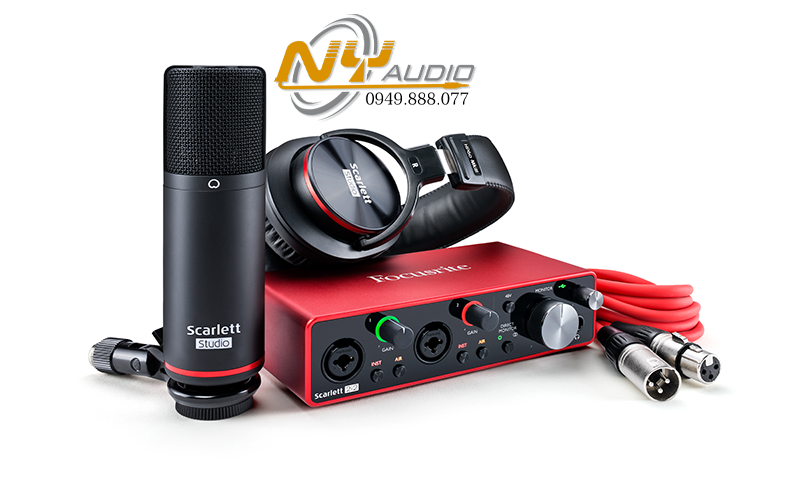 Focusrite Scarlett 2i2 Studio Pack hàng nhập khẩu chính hãng