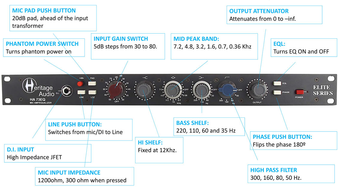 Heritage Audio HA73EQ Elite hàng nhập khẩu chính hãng