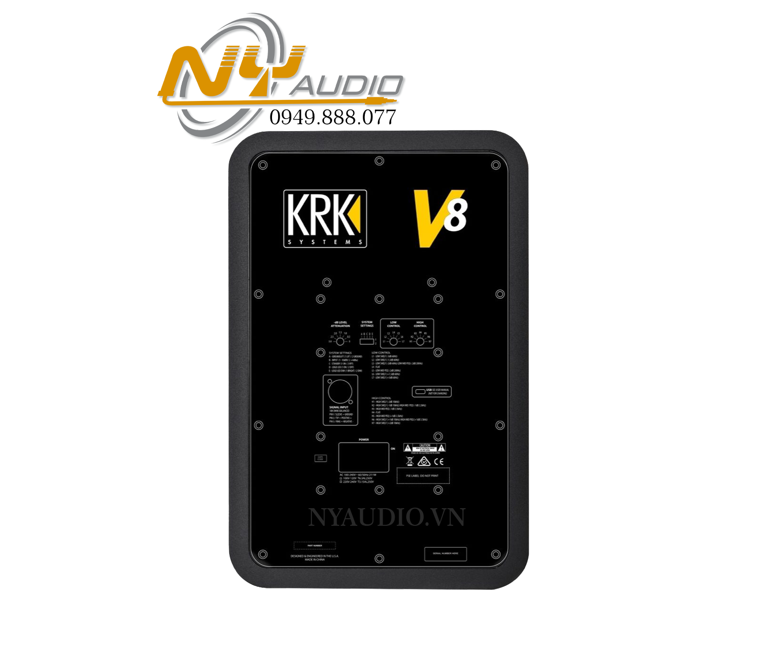 KRK V8 S4 - 8 Inch | Loa 2 Way hàng phân phối chính hãng giá cực tốt