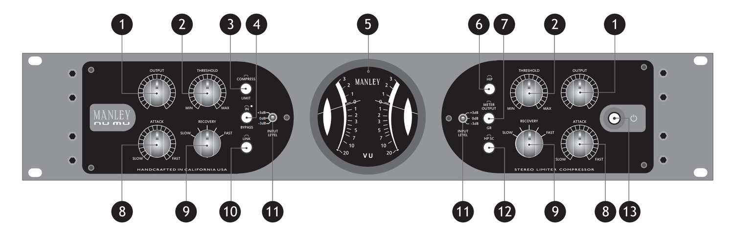 Manley Labs Nu Mu Stereo Limiter Compressor nhập khẩu chính hãng