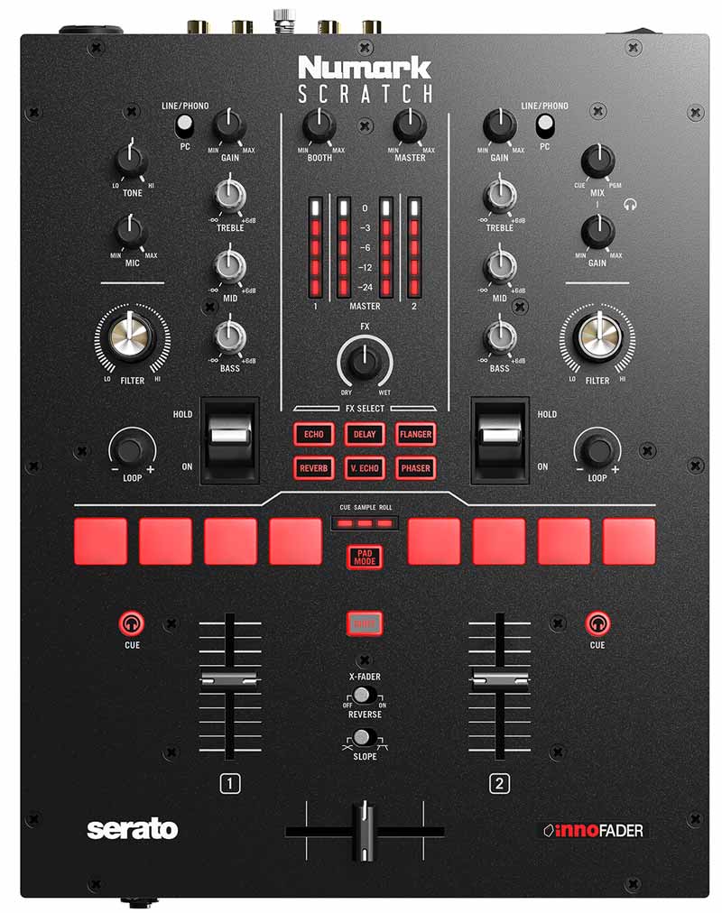 Numark Scratch | DJ Mixer 24 bit | Trả góp 0%