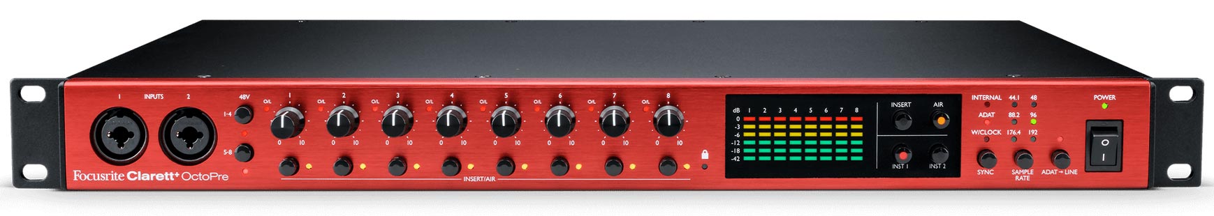 Preamp Focusrite Clarett+ OctoPre | Chính hãng | Trả góp 0%