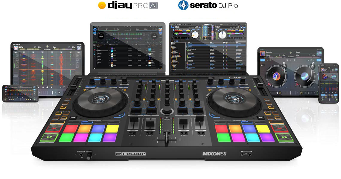 Reloop Mixon 8 Pro DJ Controller hàng nhập khẩu chính hãng