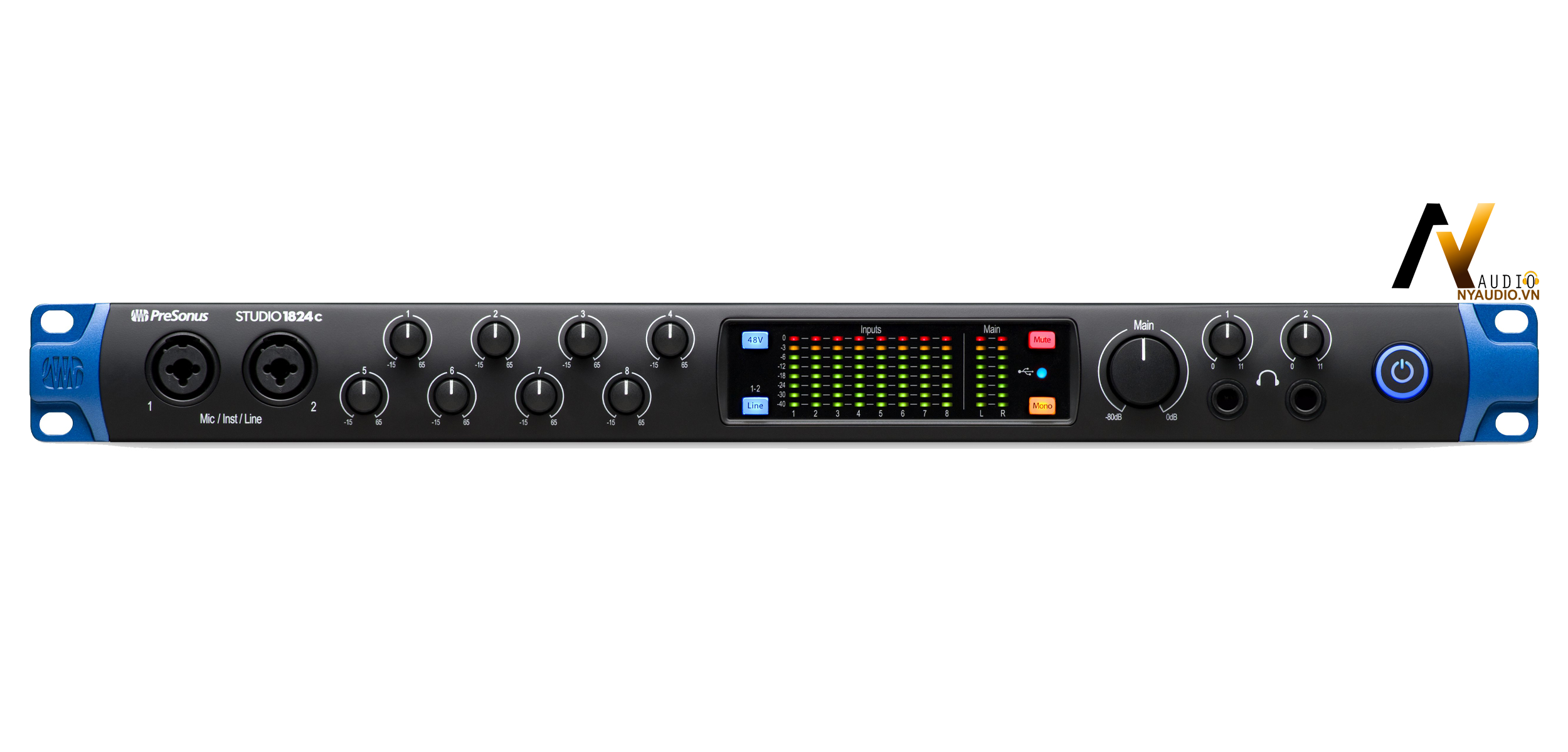 Sound card thu âm cho Band PreSonus Studio 1824C Audio Interface giá rẻ hàng chính hãng