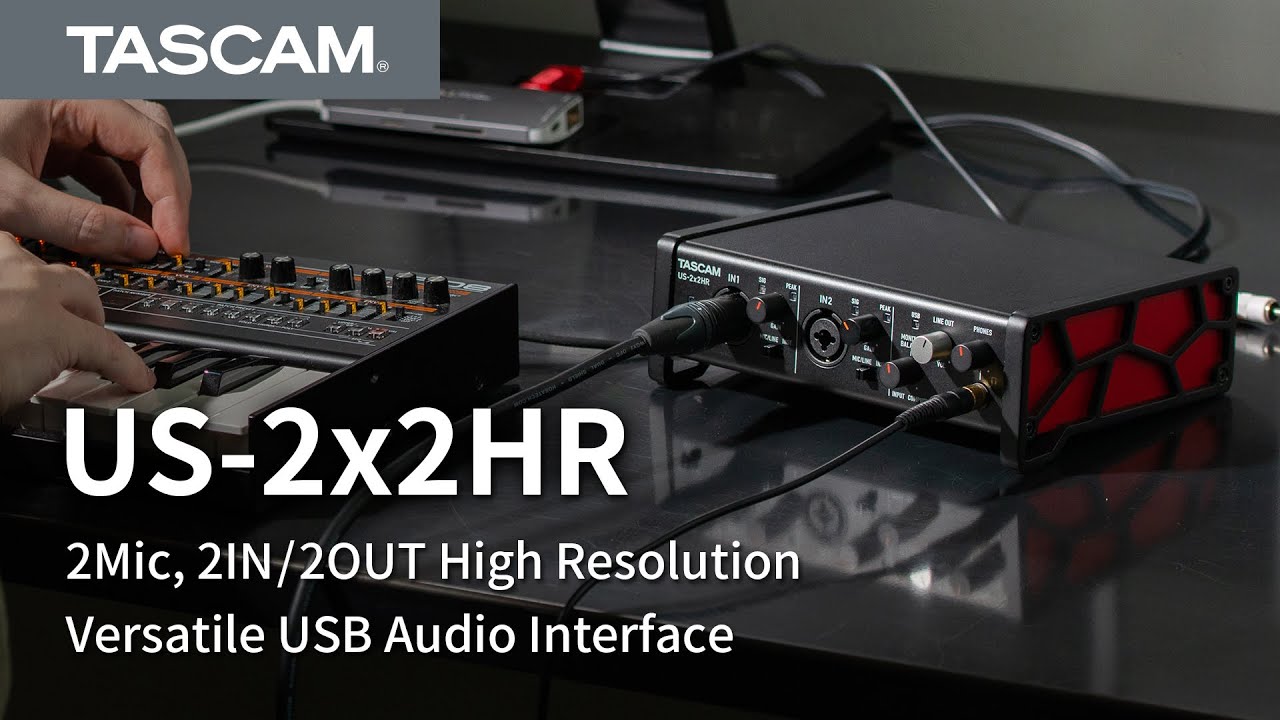 TASCAM US-2x2HR USB-C (PC/Mac/iOS) Audio Interface hàng chính hãng