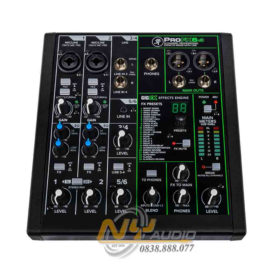 Bàn Mixer Mackie PROFX6v3 | Chính hãng | Trả góp 0% 