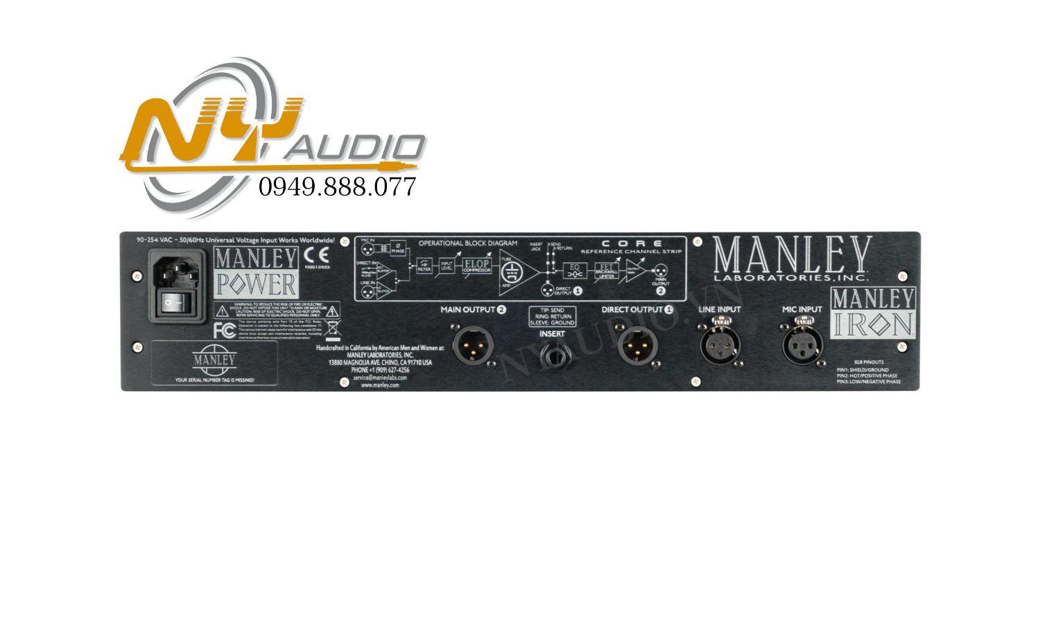 Manley CORE® Reference Channel Strip giá tốt hàng cam kết chính hãng