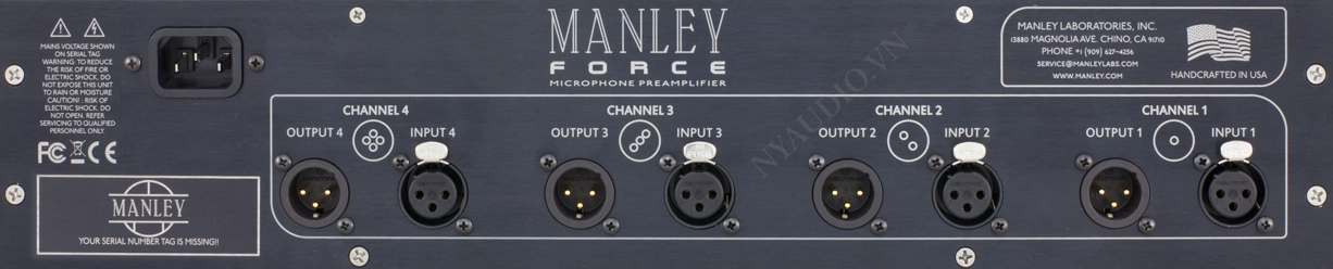 Manley FORCE®Preamp Micro | 4 channel hàng chính hãng giá tốt nhất tại TP.HCM