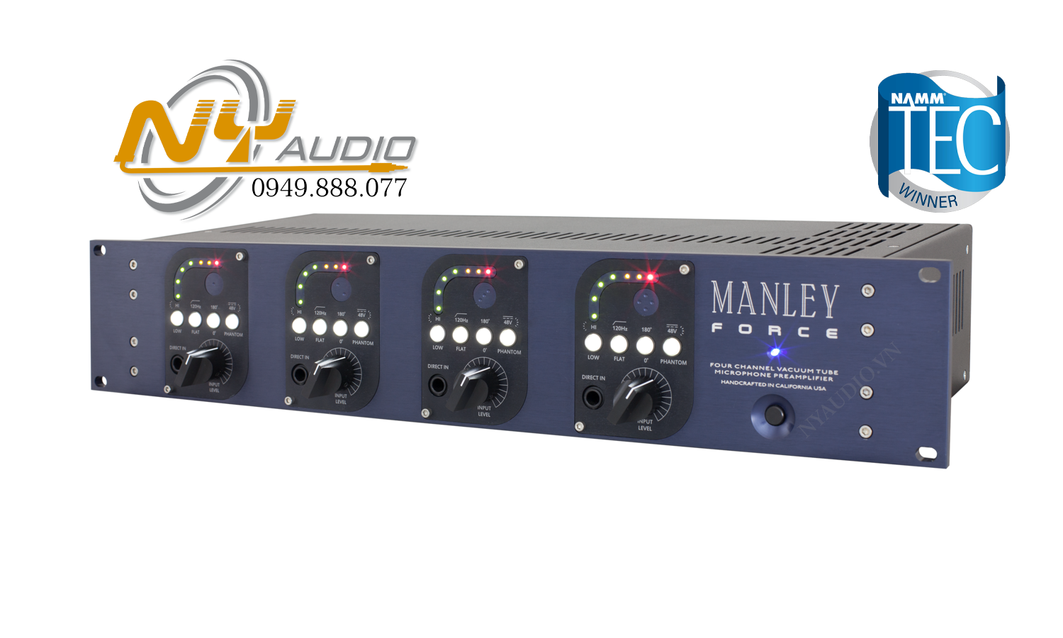 Manley FORCE®Preamp Micro | 4 channel hàng chính hãng giá tốt nhất tại TP.HCM