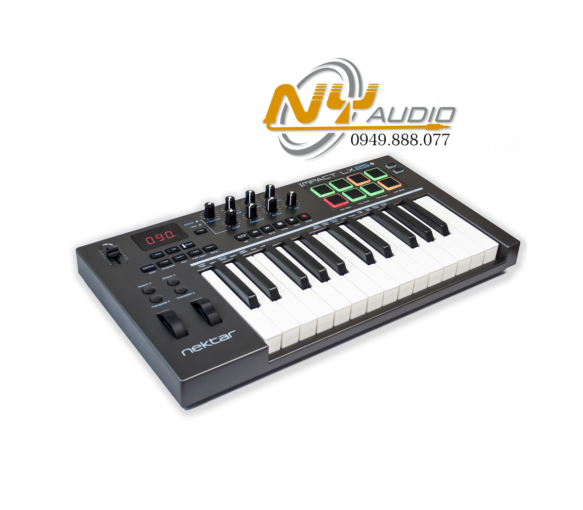 Nektar Impact LX25+keyboard Midi Controller hàng chất giá rẻ 