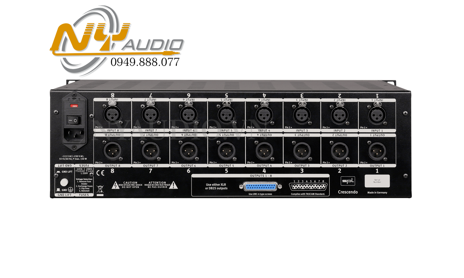 SPL Crescendo Preamp cho Micro | 8 Channel giá rẻ hàng chính hãng