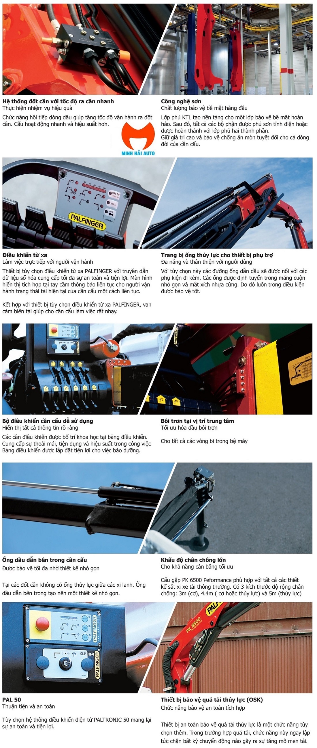 Xe tai gan cau tu hanh gap khuc robot Palfinger PK 8500- 2