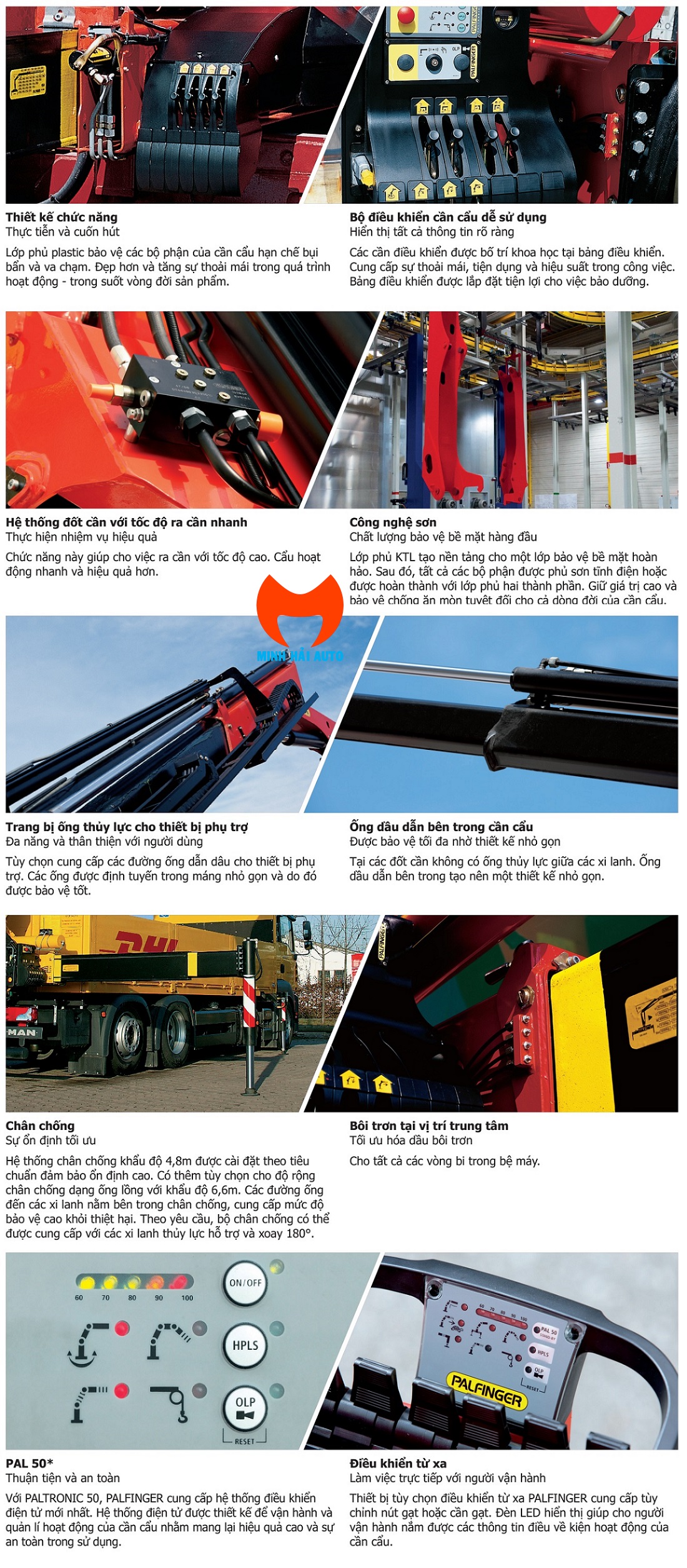 10 ưu điểm nổi bật cẩu gấp 10 tấn Palfinger PK 23500