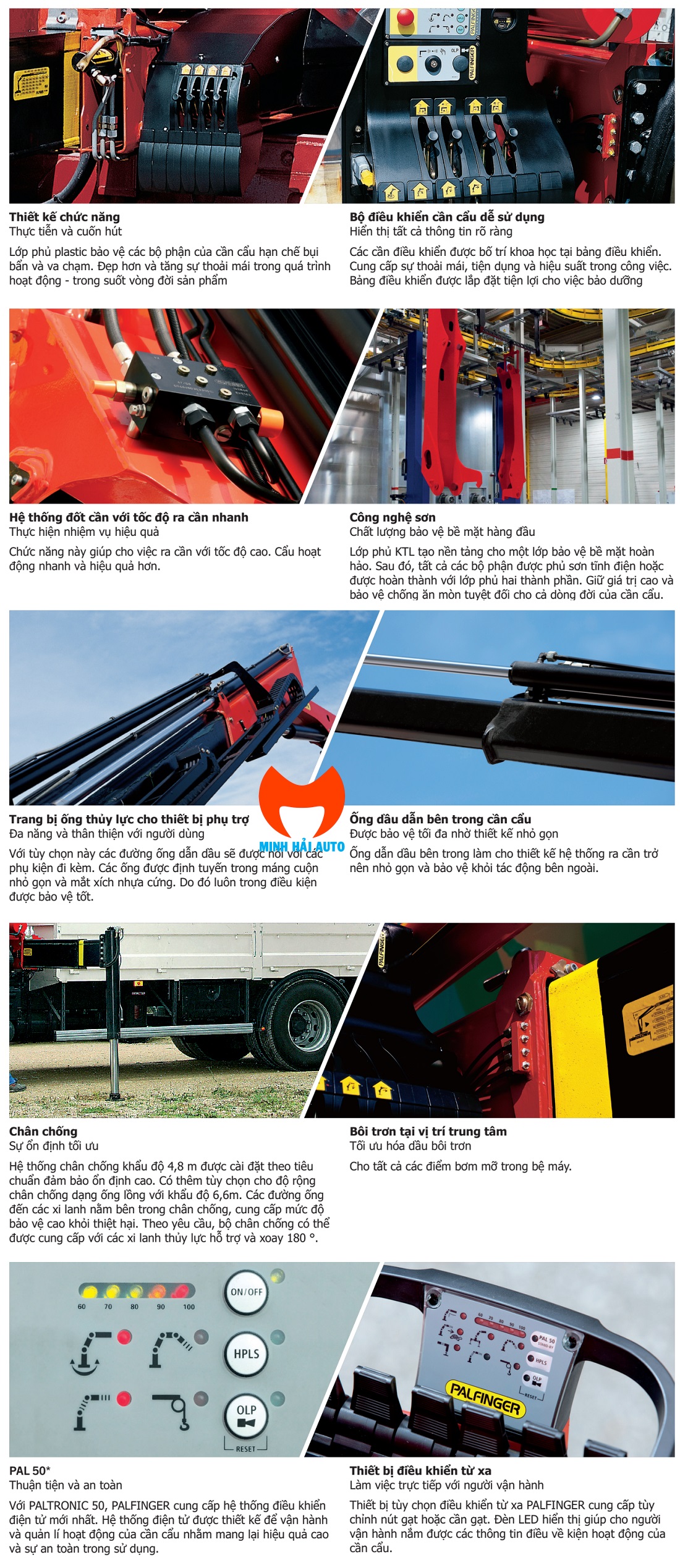 Những ưu điểm vượt trổi của cẩu PK 18500