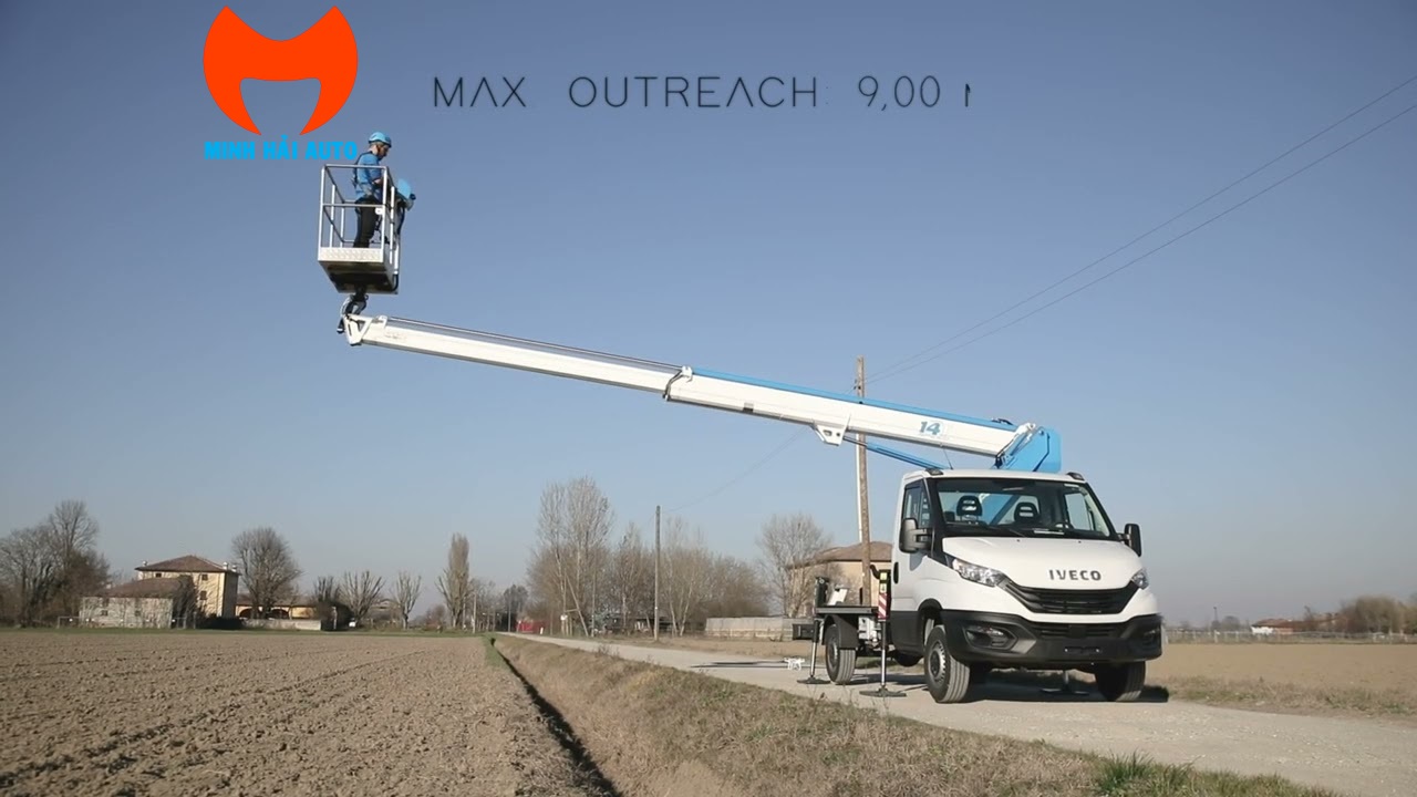 Xe nâng người 14m Socage 14T ô tô- 1