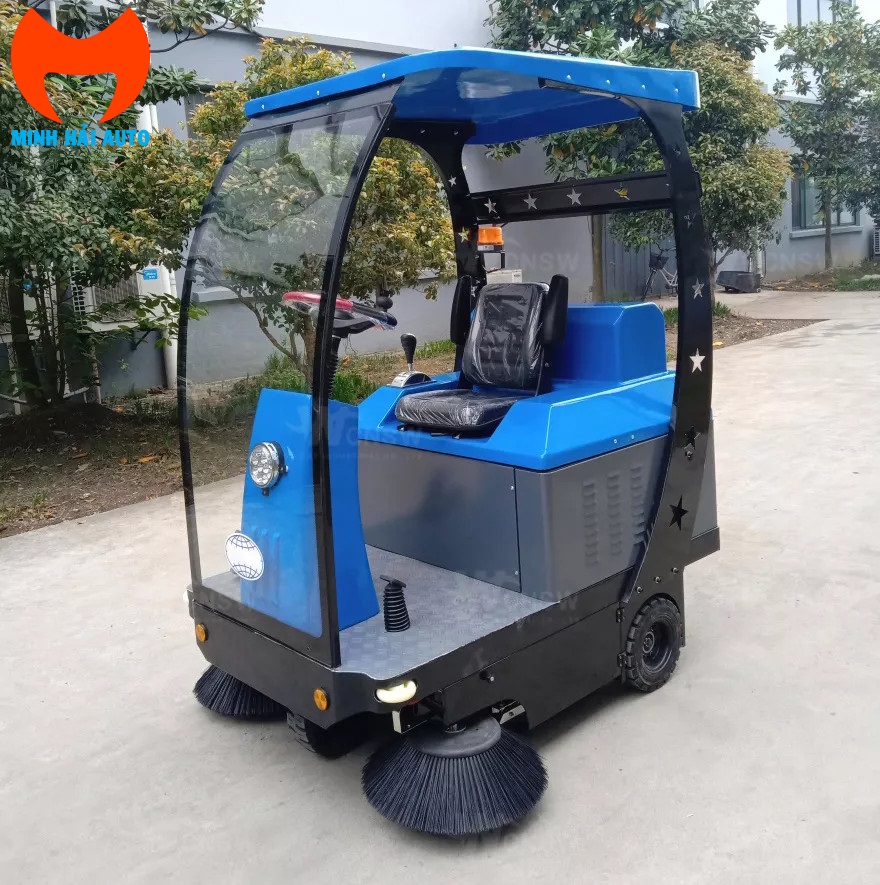 Xe quét điện 180L 110L nước có mái che- 1