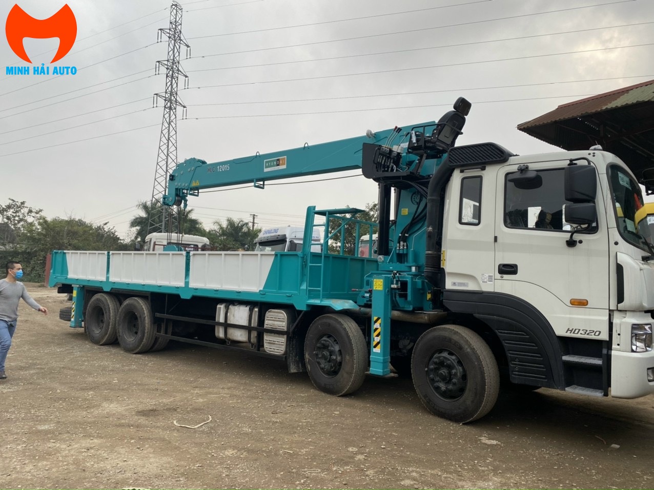 Hyundai HD320 gắn cẩu Hyundai Everdigm 12 tấn- 3