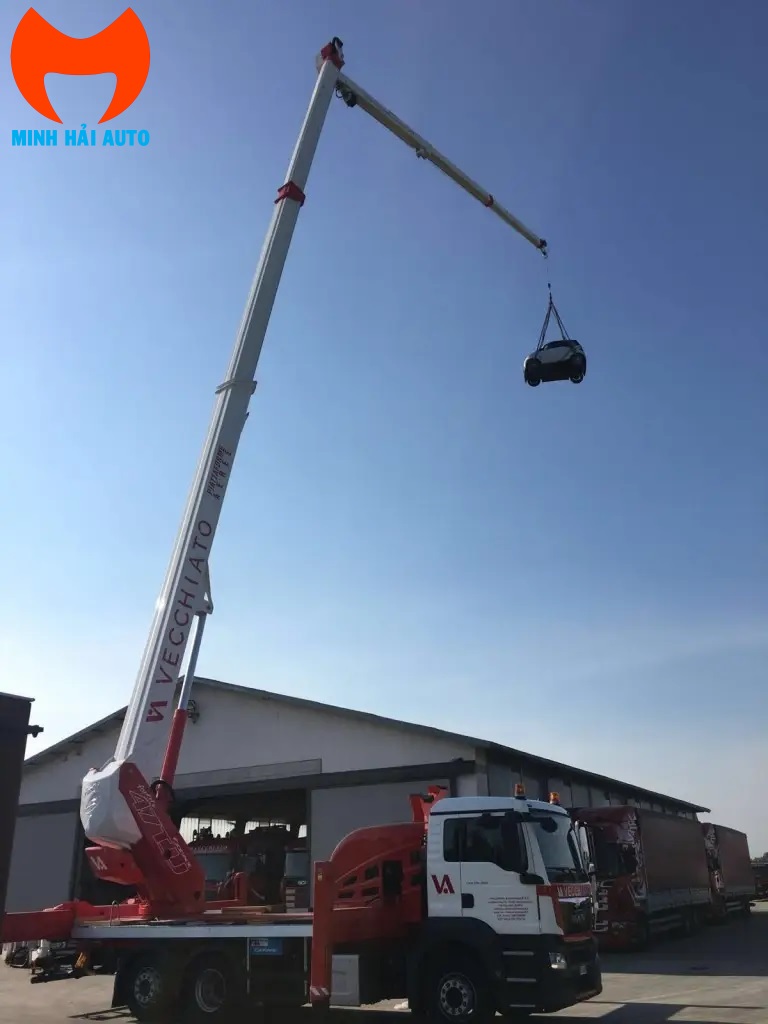 Xe nâng người 47m Socage 47TJJ dạng ô tô, cần ống lồng, jib phụ linh hoạt- 02
