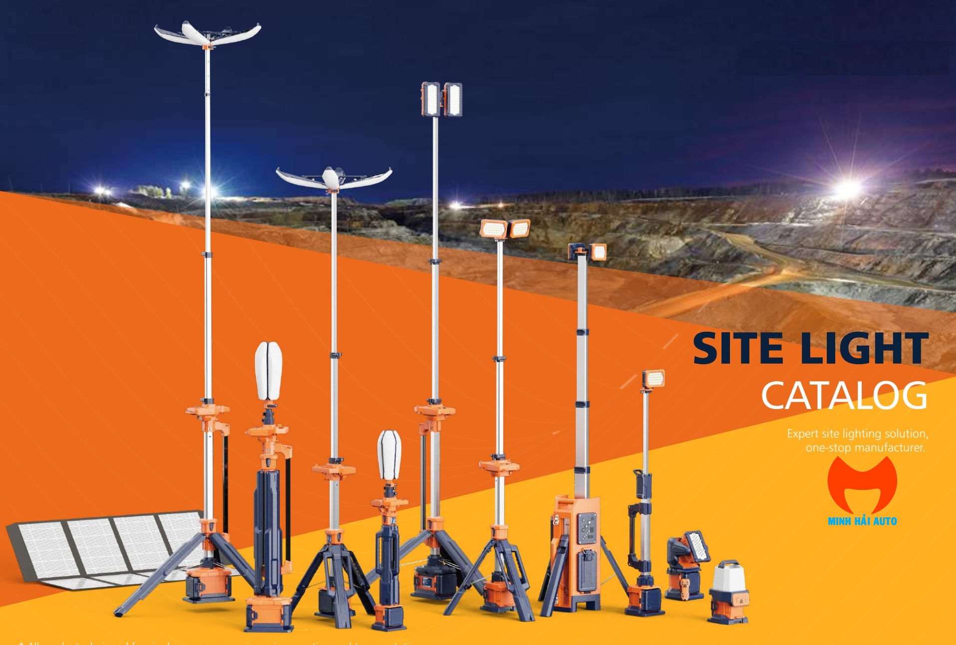 Tháp đèn chiếu sáng sử dụng pin năng lượng mặt trời