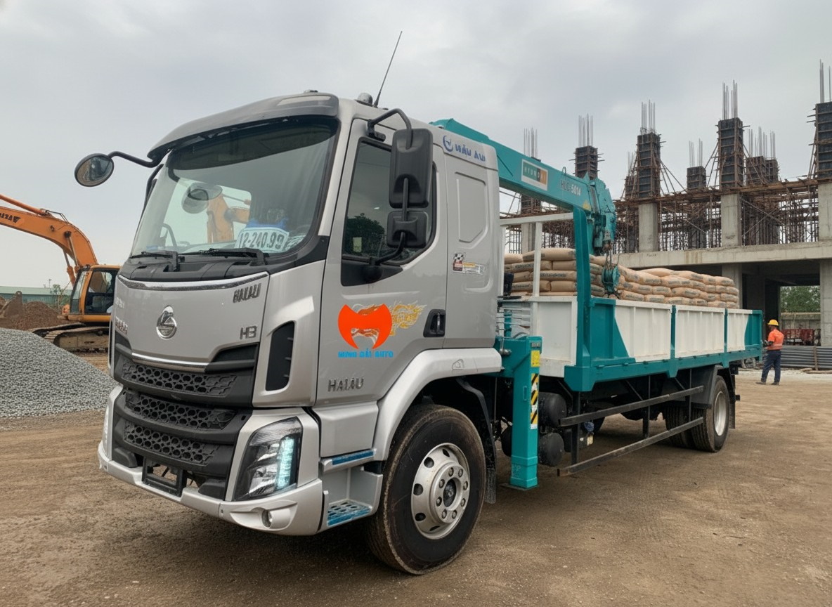 Chenglong M3 gắn cẩu Hyundai Everdigm 5 tấn 4 đốt cần