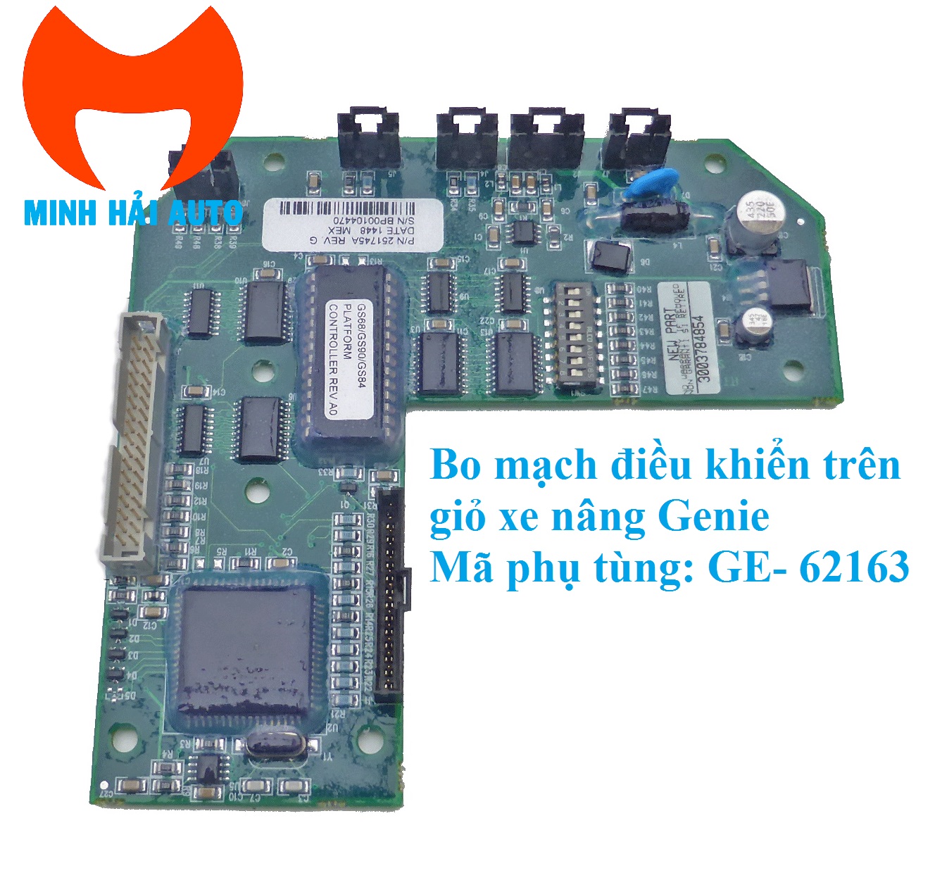 Bo mạch điều khiển trên giỏ mã GE-62163