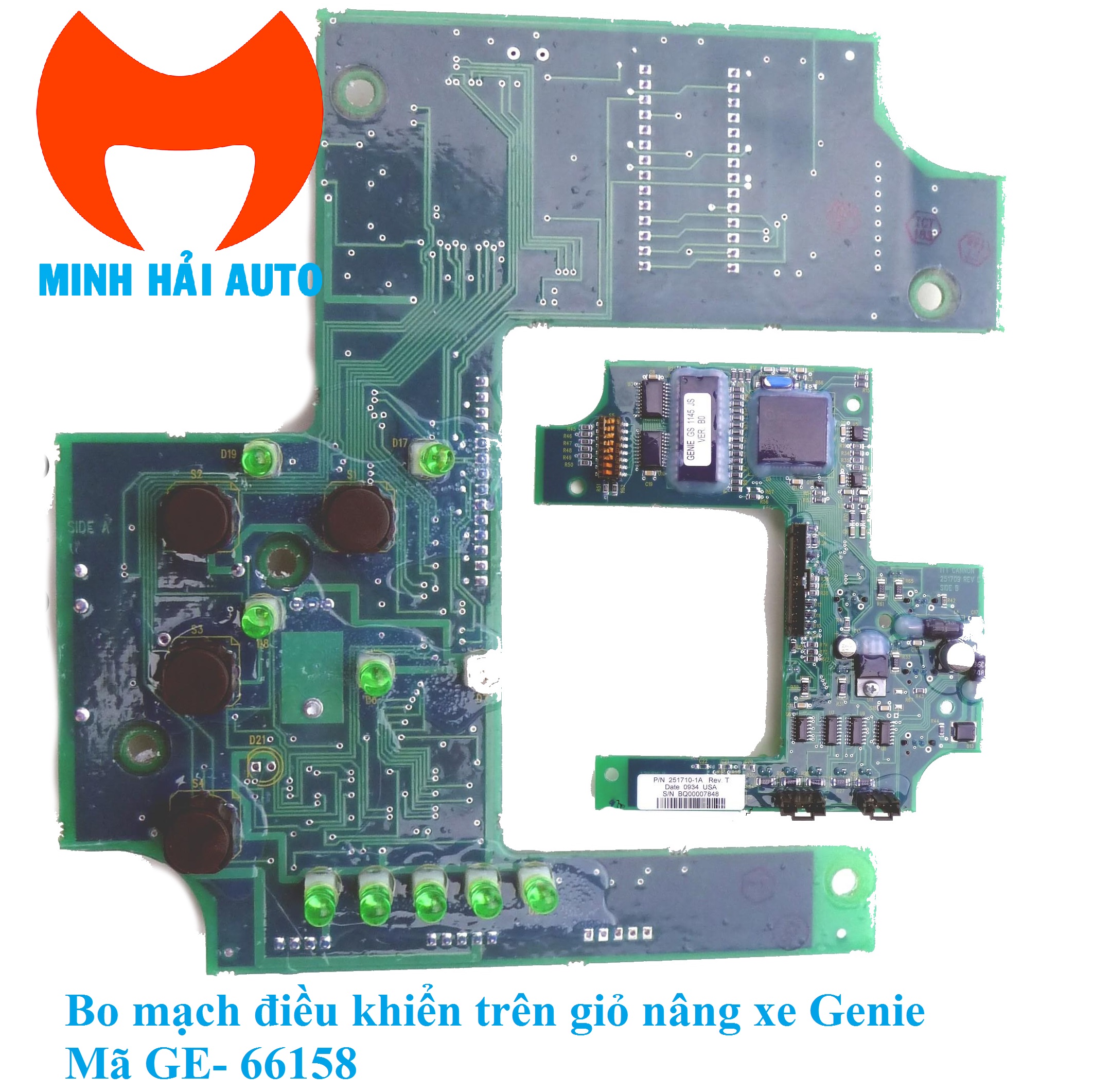 Bo mạch điều khiển trên giỏ mã GE- 66158