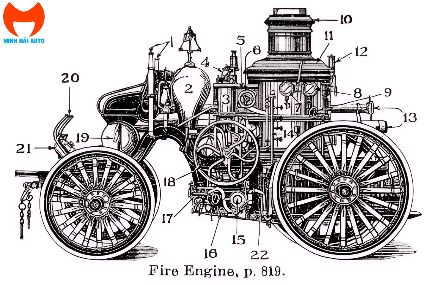 Chiec xe cuu hoa chua chay thoi co dien