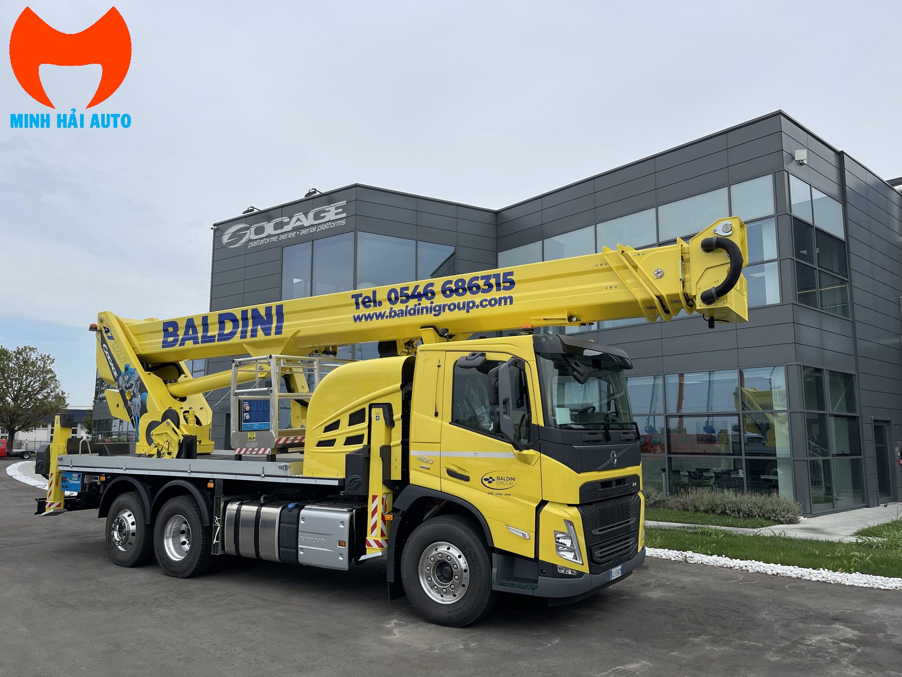 Xe nâng người 47m Socage 47TJJ dạng ô tô, cần ống lồng, jib phụ linh hoạt- 08