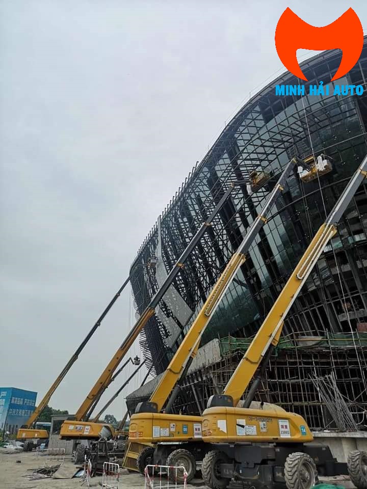 Xe nâng boom lift cần ống lồng tốc độ nâng nhanh