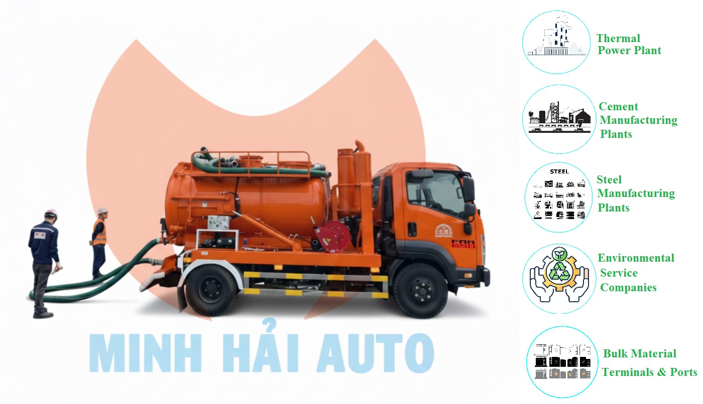 5 best applications for 4 CBM Isuzu vacuum truck