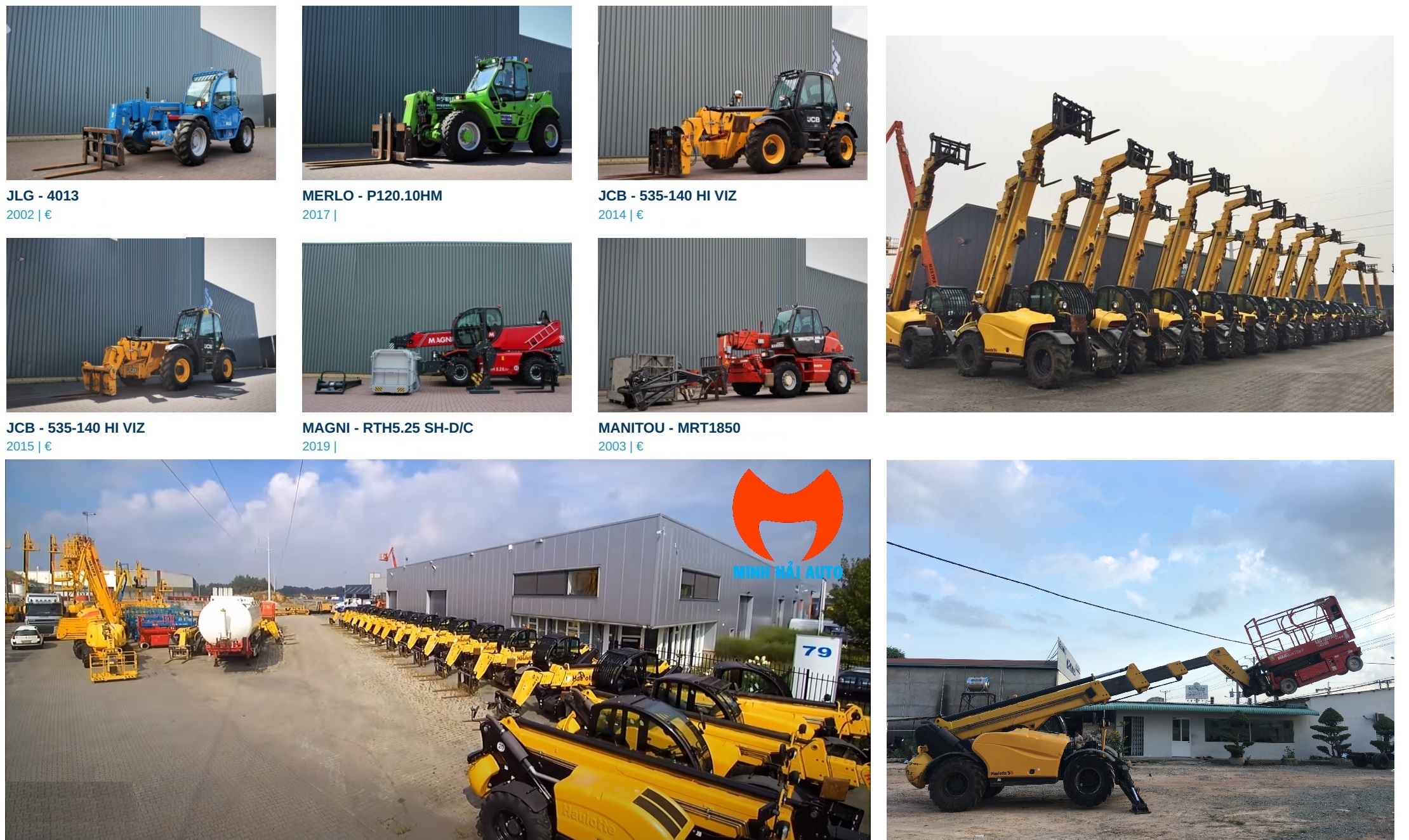 Bán xe nâng telehandler đã qua sử dụng