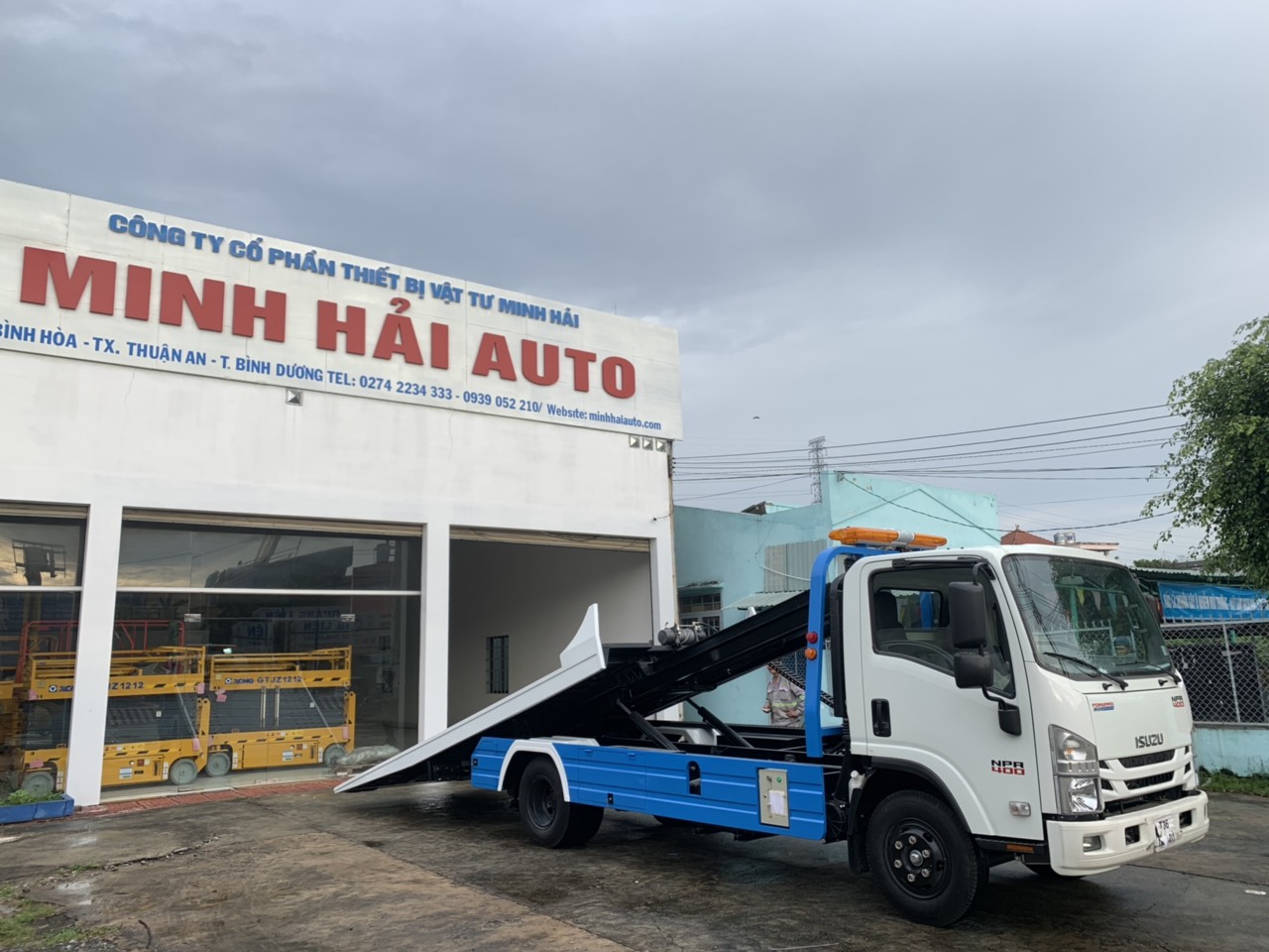 Xe cứu hộ Isuzu 2.5 tấn đến 7 tấn sàn trượt