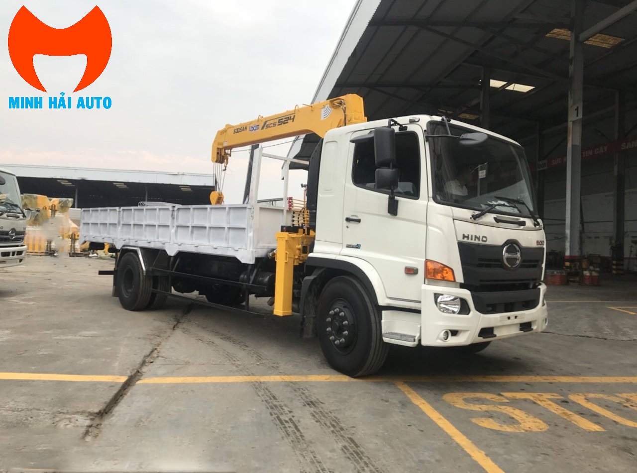 Xe tải gắn cẩu 5 tấn Soosan- Hino FG