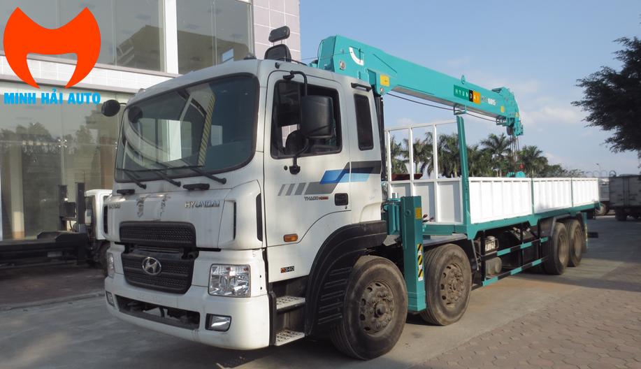 Giá bán xe tải Hyundai HD320 gắn cẩu 10 tấn Hyundai