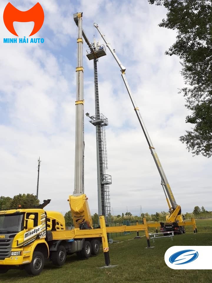 Xe ô tô nâng người 44m Socage 44TJ cần ống lồng jib phụ linh hoạt- 08