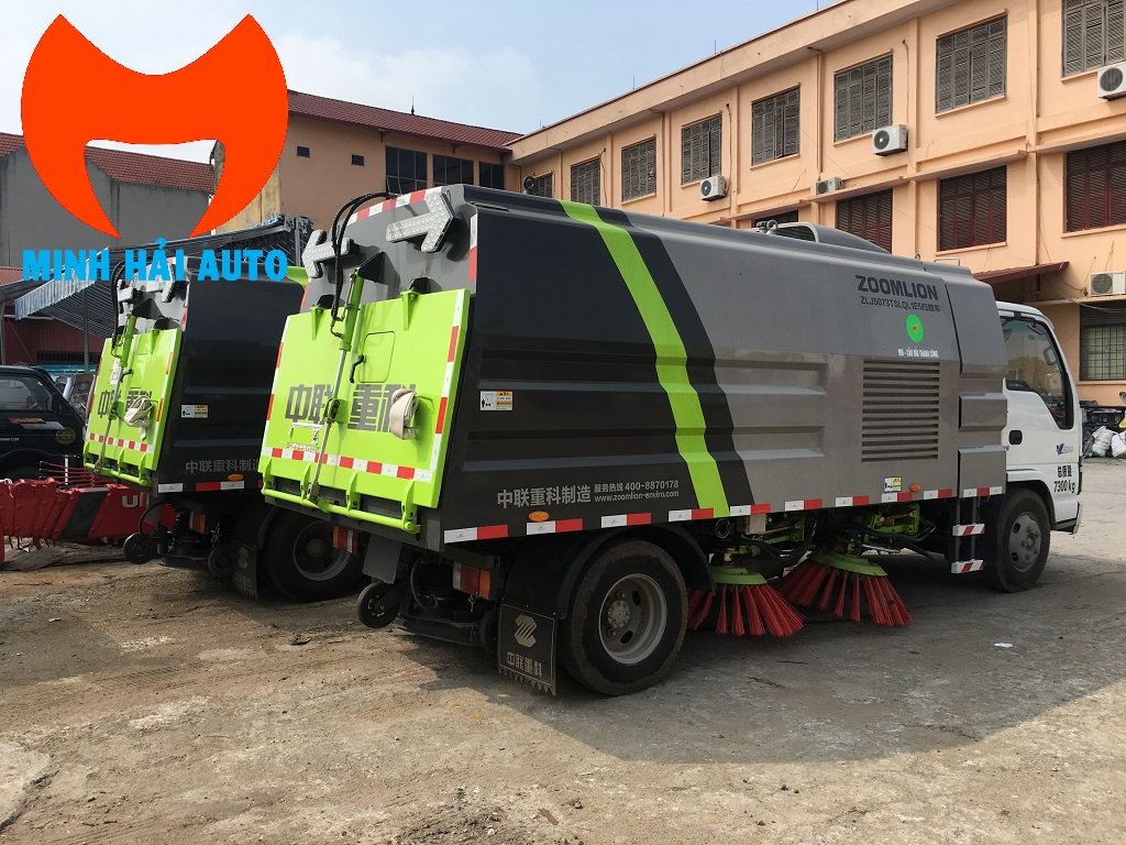 Xe quét 5 khối rác 2 khối nước Isuzu Zoomlion- 2