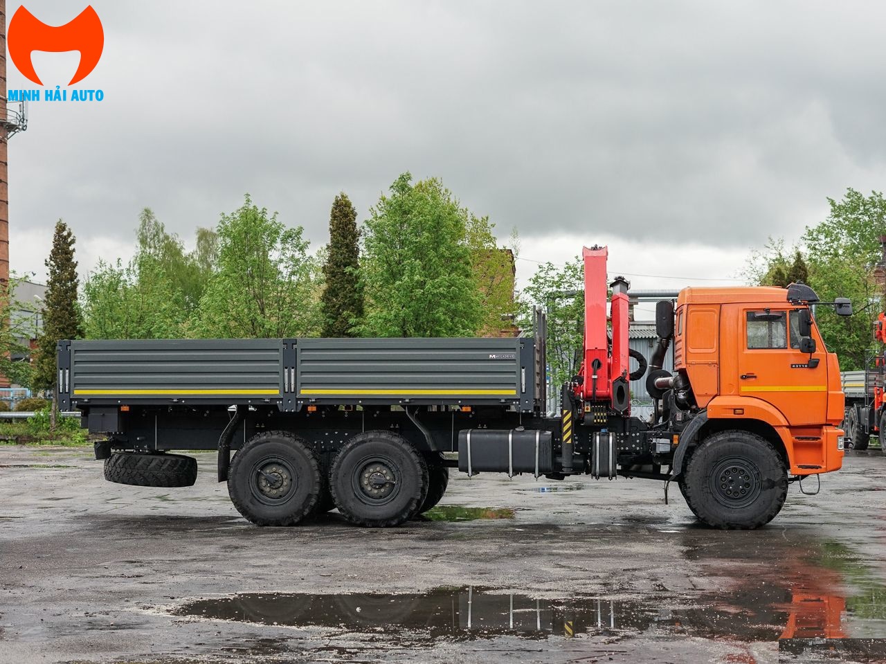 Xe tai Kamaz 3 chan lap Palfinger PK 23500C-1