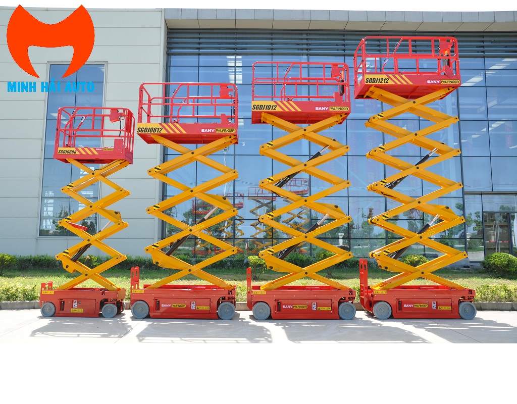 Bán xe nâng người 8m cắt kéo Palfinger