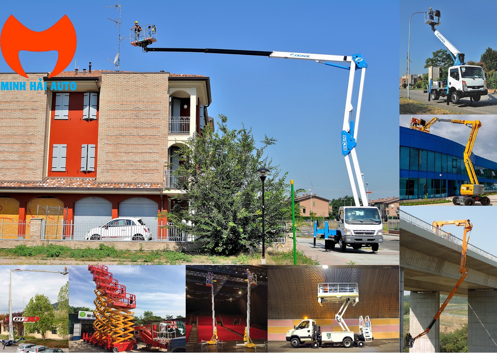 Cung cấp xe thang nâng người từ 6 - 102m