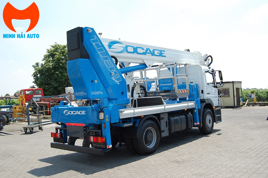 Xe ô tô nâng người 39m Socage 39TJ cần ống lồng jib phụ- 10