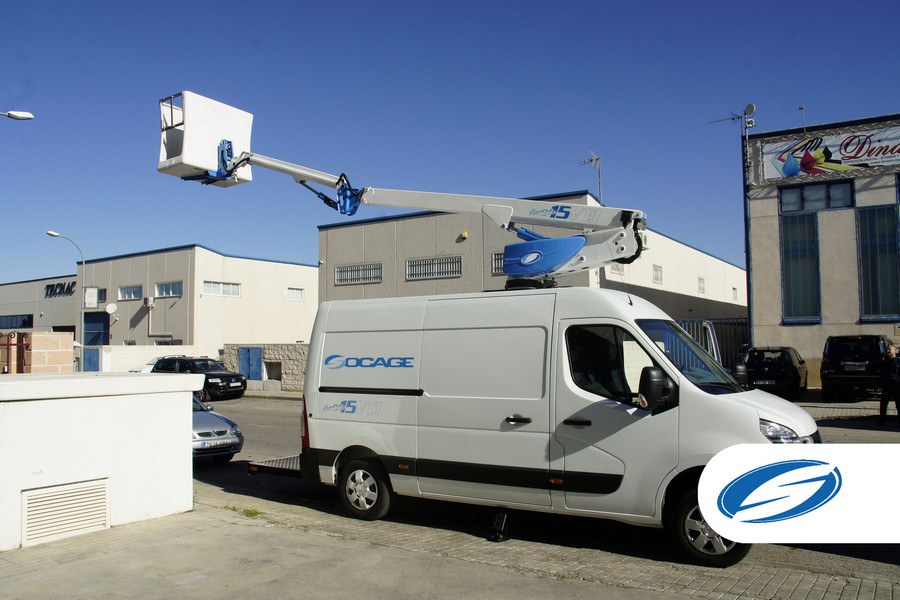 Xe nâng người 15m Socage 15VT ô tô- 3