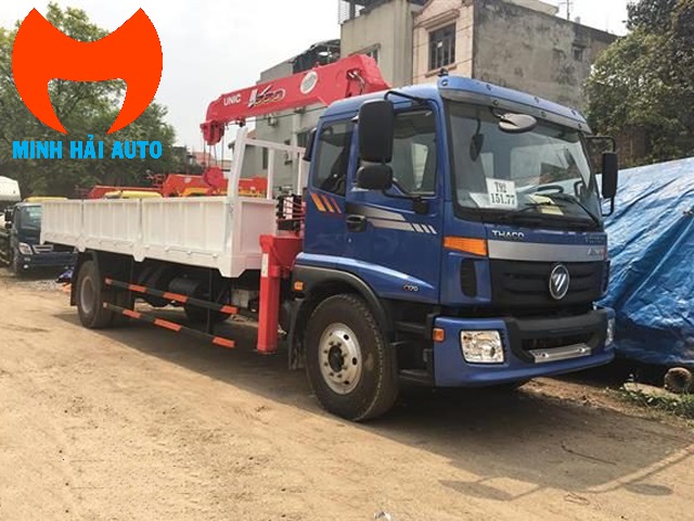 Xe tải gắn cẩu 5 tấn Unic- Thaco Auman