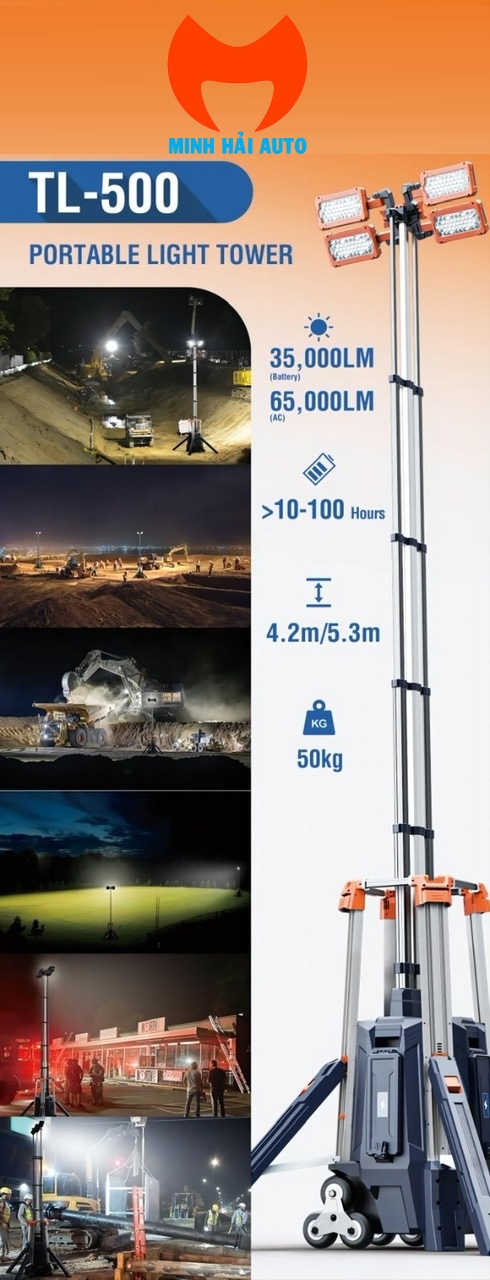 Thời lượng sử dụng lâu, khả năng chiếu sáng lớn