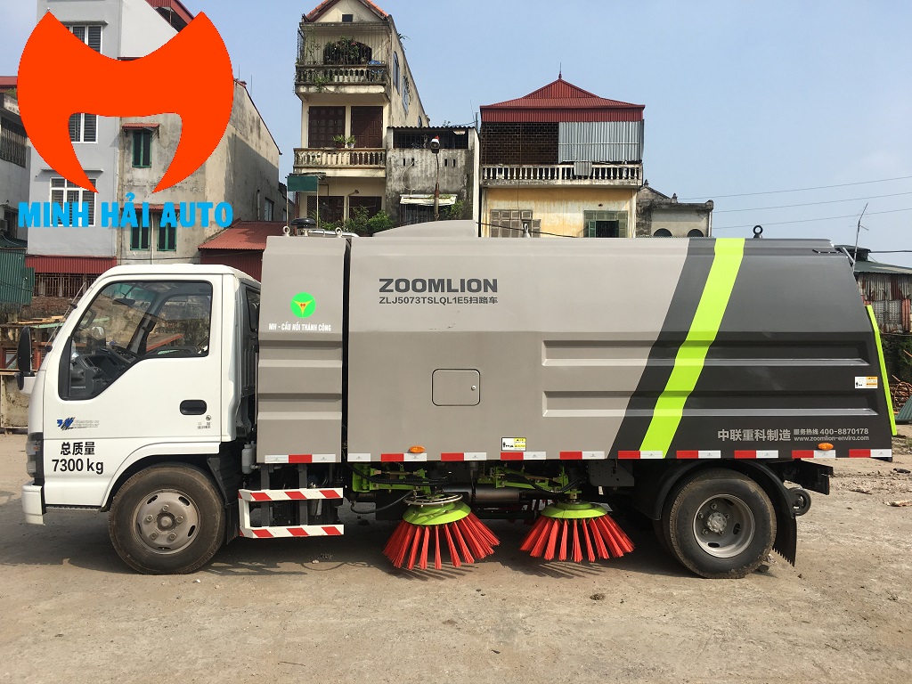 Xe quét rác 5 khối Isuzu- Zoomlion