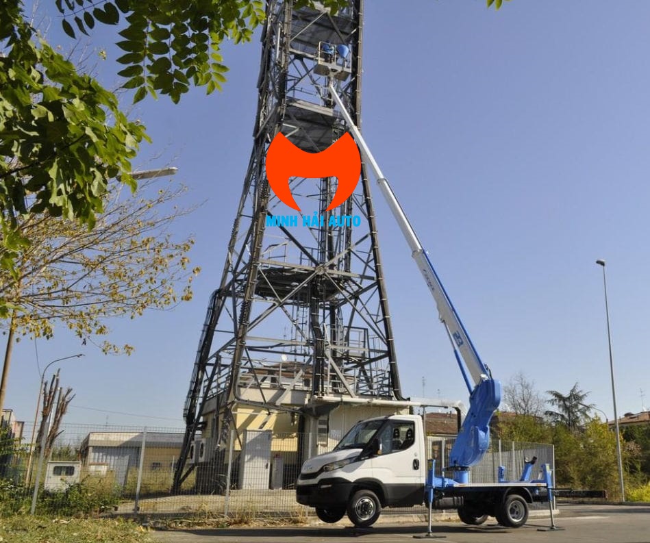 Xe ô tô nâng người 23m Socage 23T cần ống lồng- 5