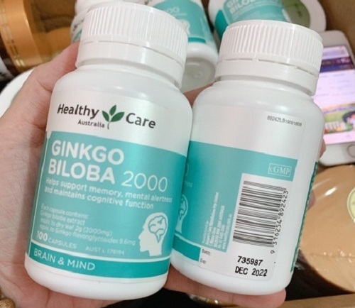 Viên bổ não Ginkgo Biloba Healthy Care