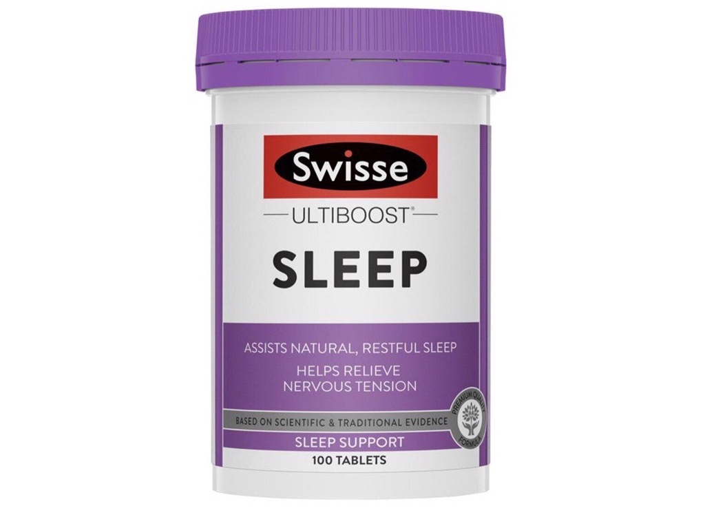 Viên uống hỗ trợ cải thiện mất ngủ, giúp ngủ ngon Swisse Sleep 100 viên