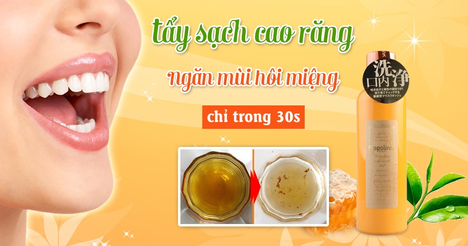 Nước súc miệng Propolinse Nhật Bản ngăn ngừa hôi miệng hiệu quả